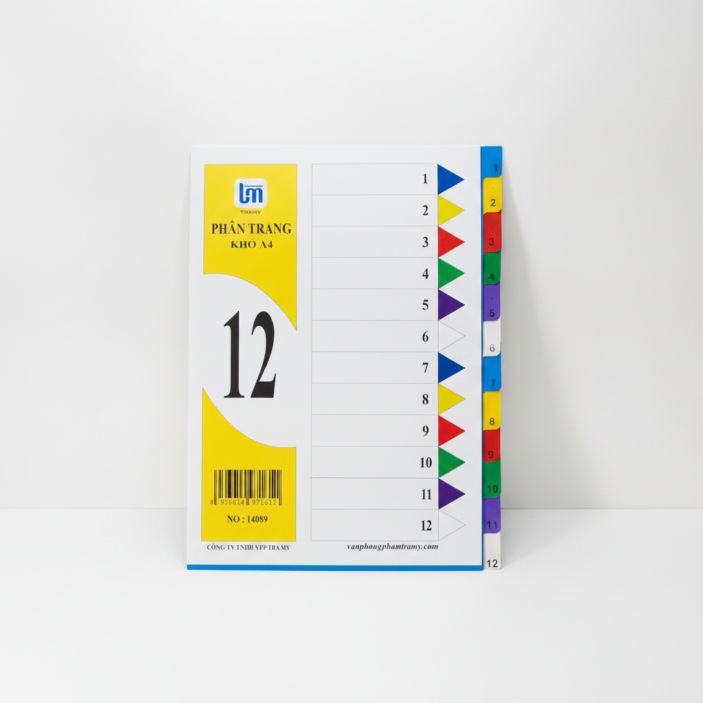 Chia file nhựa 12 màu